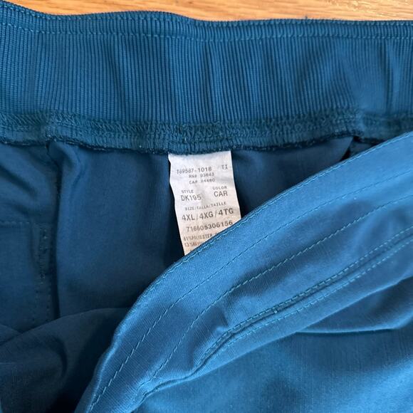 Adult Size 4x Dickies Teal Scurb Pants - Picture 2 of 5